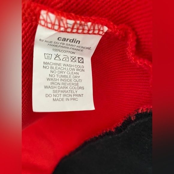 PIERRE CARDIN POLO CLUB Red Full Zip Logo Jacket in Large - Picture 10 of 10